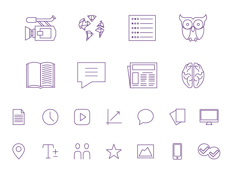 Magoosh Iconography by Amy Buller for Cosmic on Dribbble