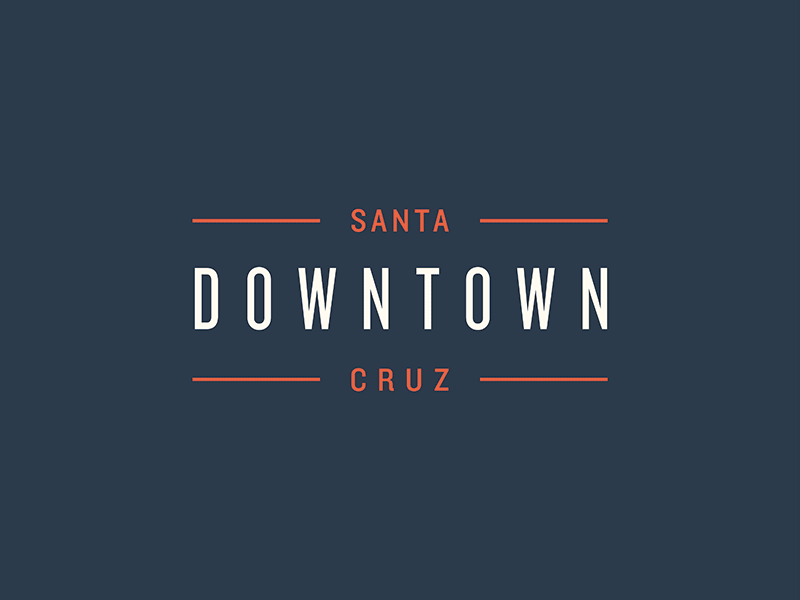Downtown Santa Cruz branding downtown dtsc identity santa cruz