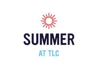 Summer at TLC brand church identity logo summer sun