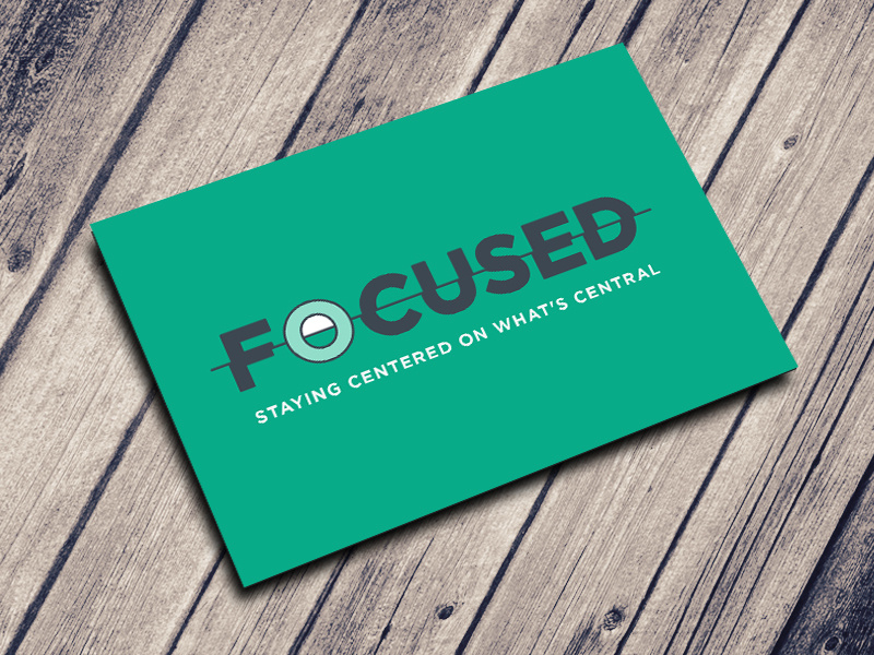 Focused wordmark identity church film camera focused branding