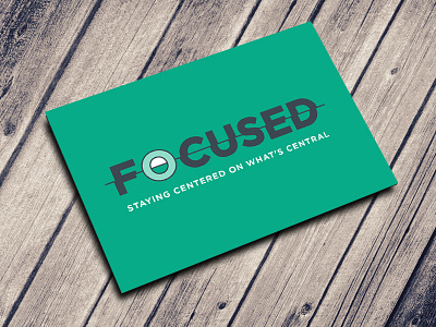 Focused branding church film camera focused identity wordmark