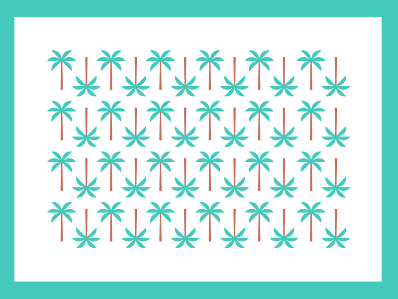 Palm Pattern illustration repeating beach tropical pattern summer palm