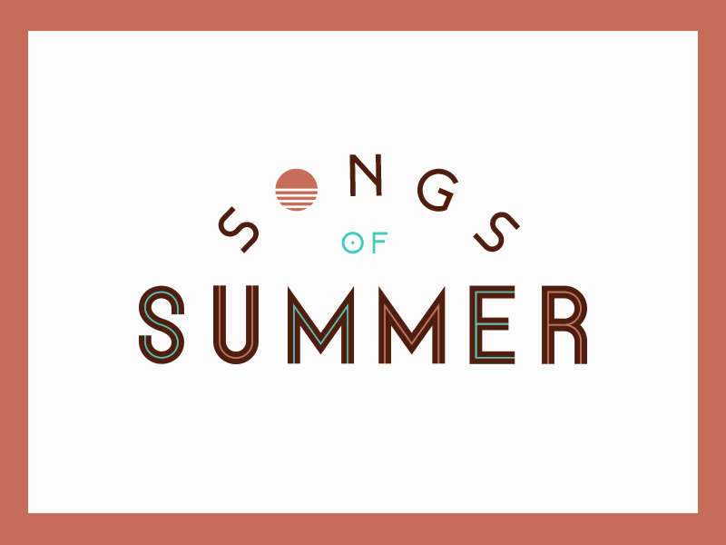 Song of Summer workmark typography retro logo identity brand church sun summer