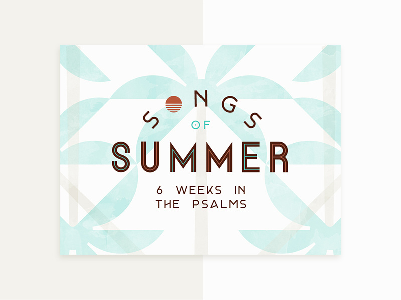Song of Summer Postcard 2 workmark typography retro logo identity brand church beach palm tree sun summer