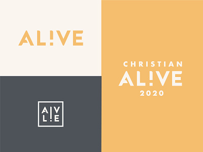 Christian Alive 2020 al!ve alive branding conference branding event logo identity italy lettering logo typography