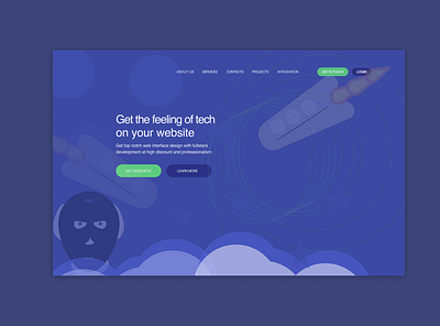 Landing page for hiring UI designers and Fullstack branding design illustration product design ui uidesign uiux ux ui uxui web wireframe design