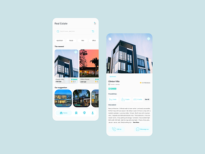 Real Estate app app design appdesign application art branding design flat house logo minimal real estate rent typography ui ui ux ux web website