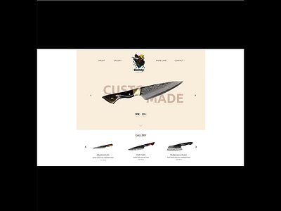 Underdog Knives UX/UI project animation branding clean design graphic design icon illustrator minimal prototype ui ux vector web webdesign website