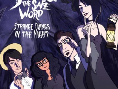 Album Cover for Sarah and the Safe Word art characters dark gothic group illustration whimsical