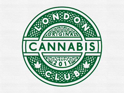 LCC Logo badge cannabis club emblem green lcc logo london mark original underground