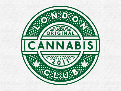 LCC logo badge cannabis club emblem est green lcc logo london mark original underground
