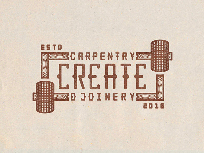 Create carpentry create custom lettering hammer join joinery mallet natural tool wood