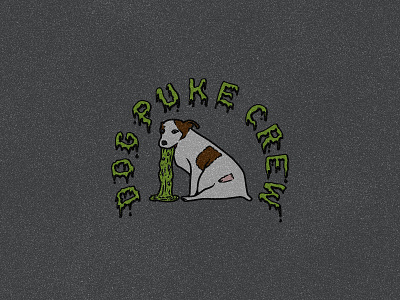 DPC grip mock dog grip griptape illustration jack russel lettering logo mock puke skate typography