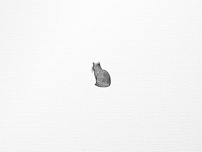 Zuzu animal cat etch illustration line work mock shade texture