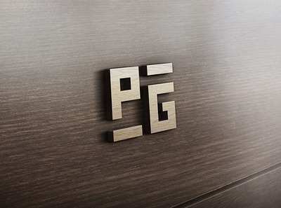 'PG' short logo geometry logo monogram short