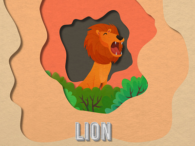 Lionking design illustration