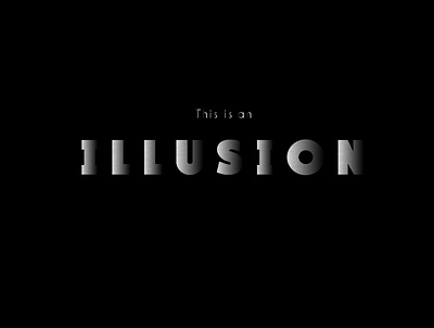 Illusion design flat illustration vector