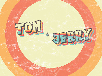 tom and jerry design flat illustration vector