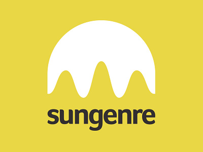 Sungenre logo music sun wave