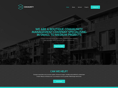 Community Home Page branding ui ux web design