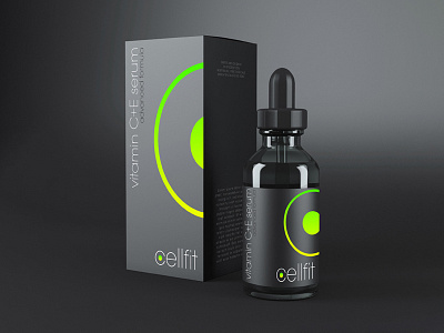 CellFit branding cosmetics logo packaging