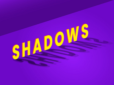 3D Shadow Text Effect 3d 3d shadow text 3d text design editable vector text perspective purple text typography vector template yellow text