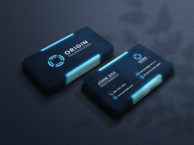 NEON Business Card Design