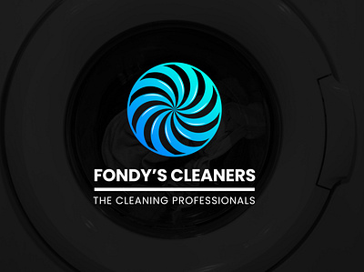 Laundry Logo blue logo circular logo cleaning logo geometric logo laundry logo minimalistic logo washing logo water logo