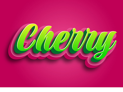 3D Editable Pink Vector Text Effect 3d editable text editable text effect editable vector text effect green text pink text