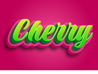 3D Editable Pink Vector Text Effect 3d editable text editable text effect editable vector text effect green text pink text