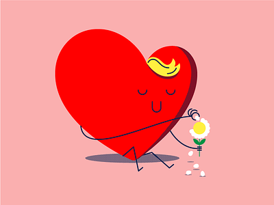 HVD! flower heart illustration upperquad uq valentines