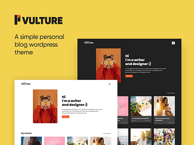 Vulture - simple personal wordpress theme