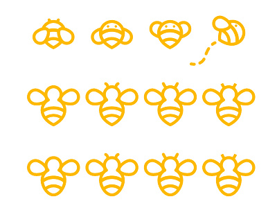 Busy Bees bee buzz concepts logo