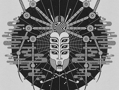 Jorogumo (cropped) art design illustration vector