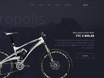 Smog Bike Concept bike colors concept interface ui web web design