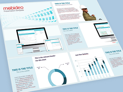 Mobideo Presentation Template brand customer graph powerpoint presentation slidshow template