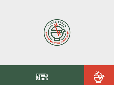 Fresh Stack Food Company Logo Design