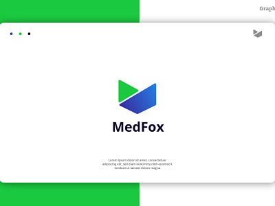 MedFox || M Letter Logo Design