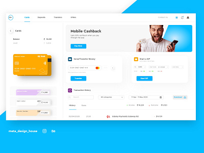 Online Banking app Concept