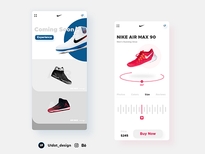 Nike App Design Concept adobexd aesthetic app design app designer app interface branding interfacedesign nike air nike app product design ui ux