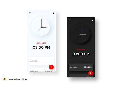 Time App Concept UI Design