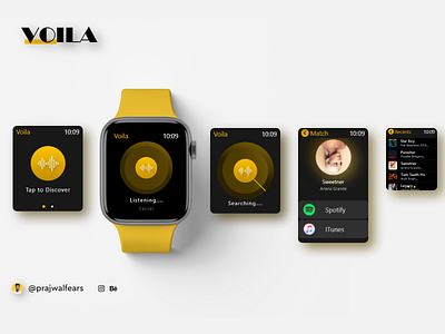 Apple Watch UI design concept - Voila