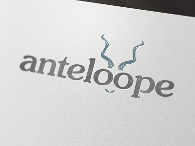 Anteloope Optical logo concept animal distressed grunge logo