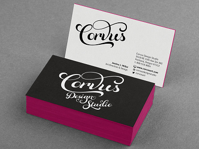 Black Business Card Mockup black business cards business card mockup colored edges corvus design studio free mockup