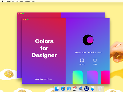Colors for Designer on MacOS 2d app colorful colors design designer desktop dribbble framerx gradient macos
