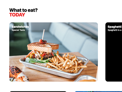 SPECIAL: What to eat today? design framer grid simple website