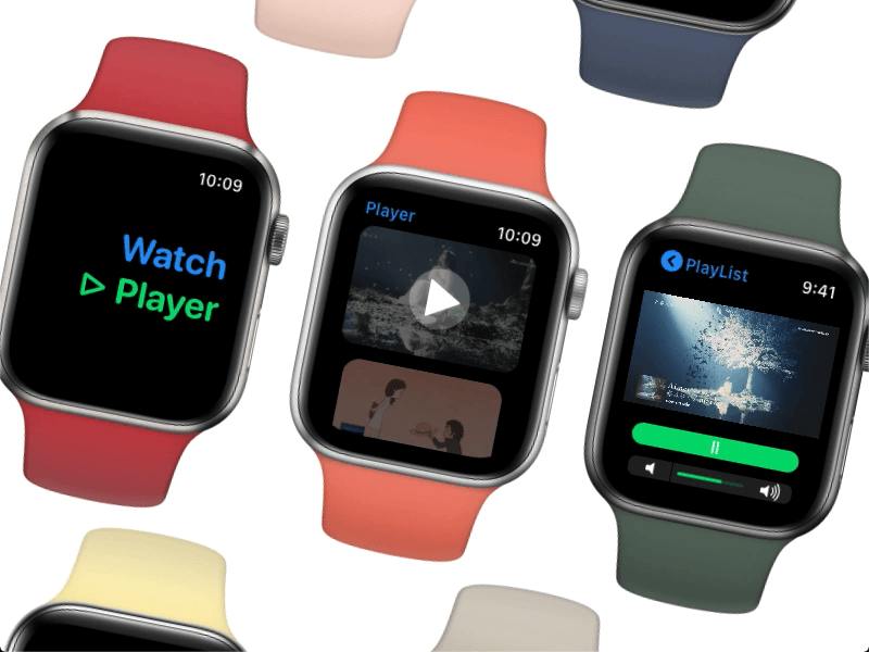 Watch Player for Apple Watch 2020 2020 animated gif animation apple design gif player shot ui ux watchos