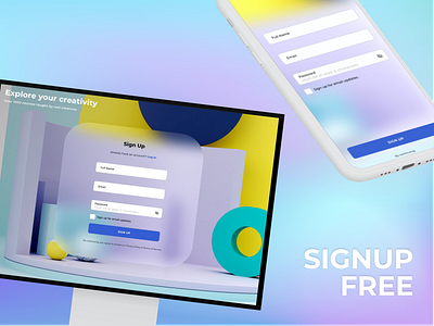 SignUp Form #CreateWithAdobeXD