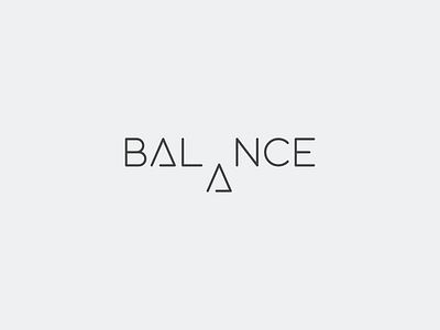 Logotype for "Balance" art artwork balance balanced branding branding design concept concept logo creative design graphicdesign icons illustration monochromatic monochrome monogram logo typographic vector