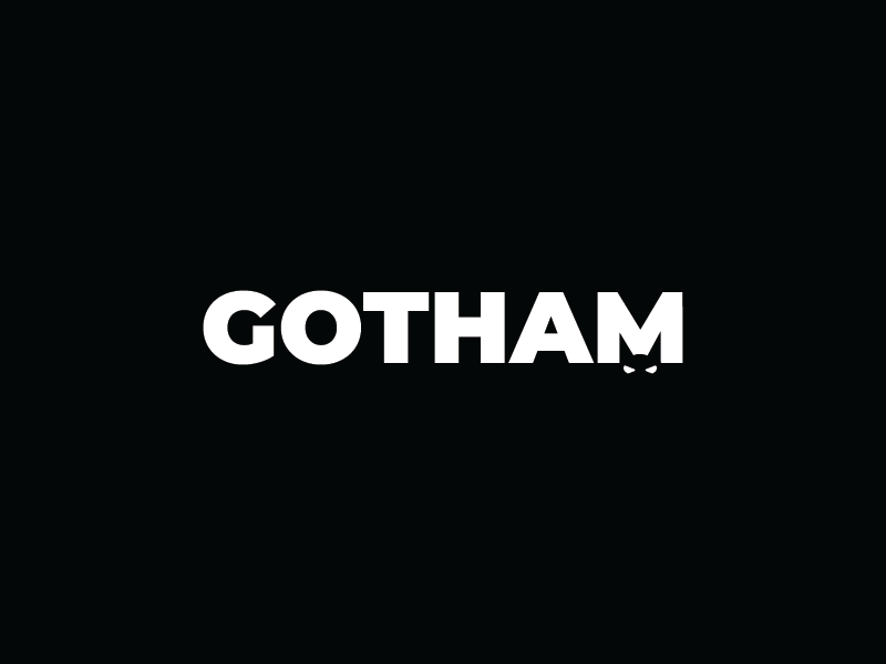 Gotham Wordmark ! art artwork batman branding branding design concept concept logo creative creative design dc gotham graphicdesign icon illustration logo monochrome monogram vector